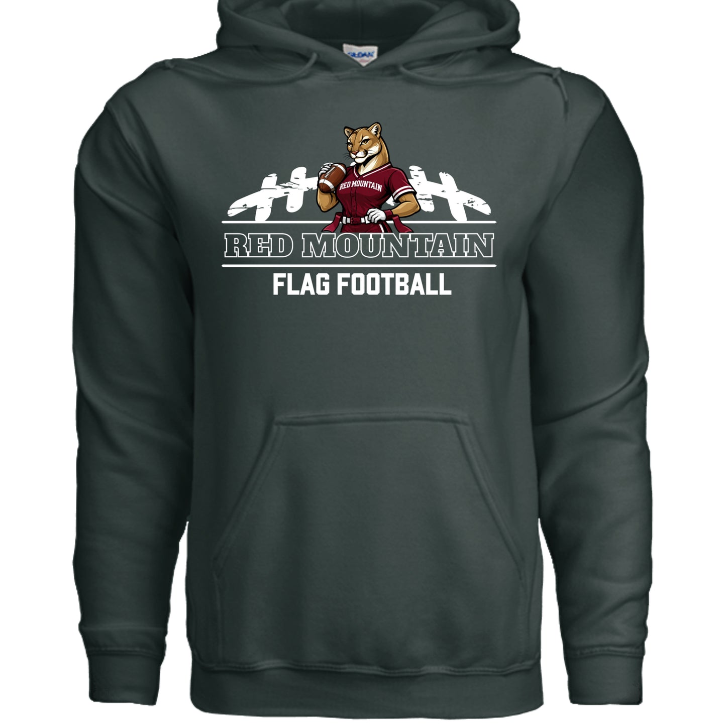 Fan Charcoal Heather - G185 - FRONT