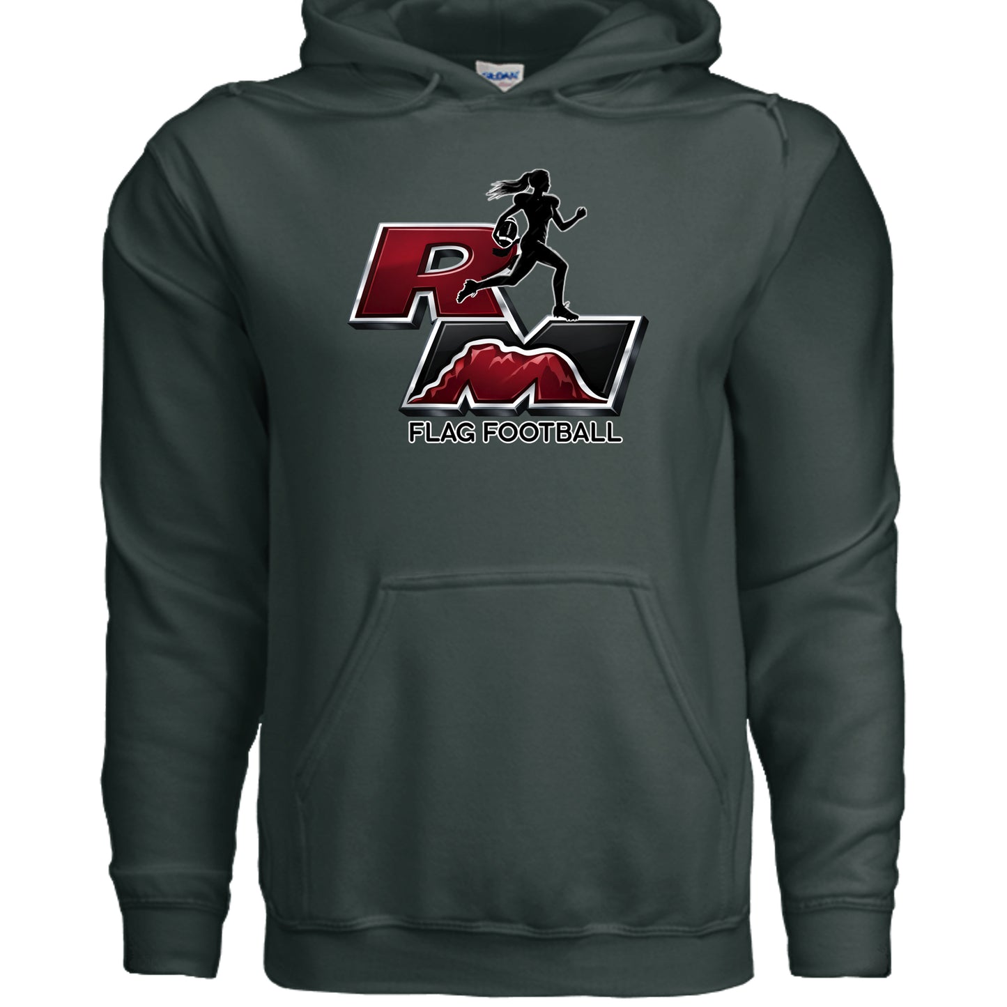 Fan Charcoal Heather - G185 - FRONT